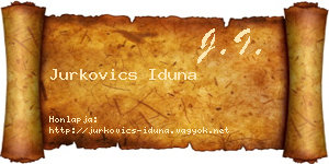 Jurkovics Iduna névjegykártya